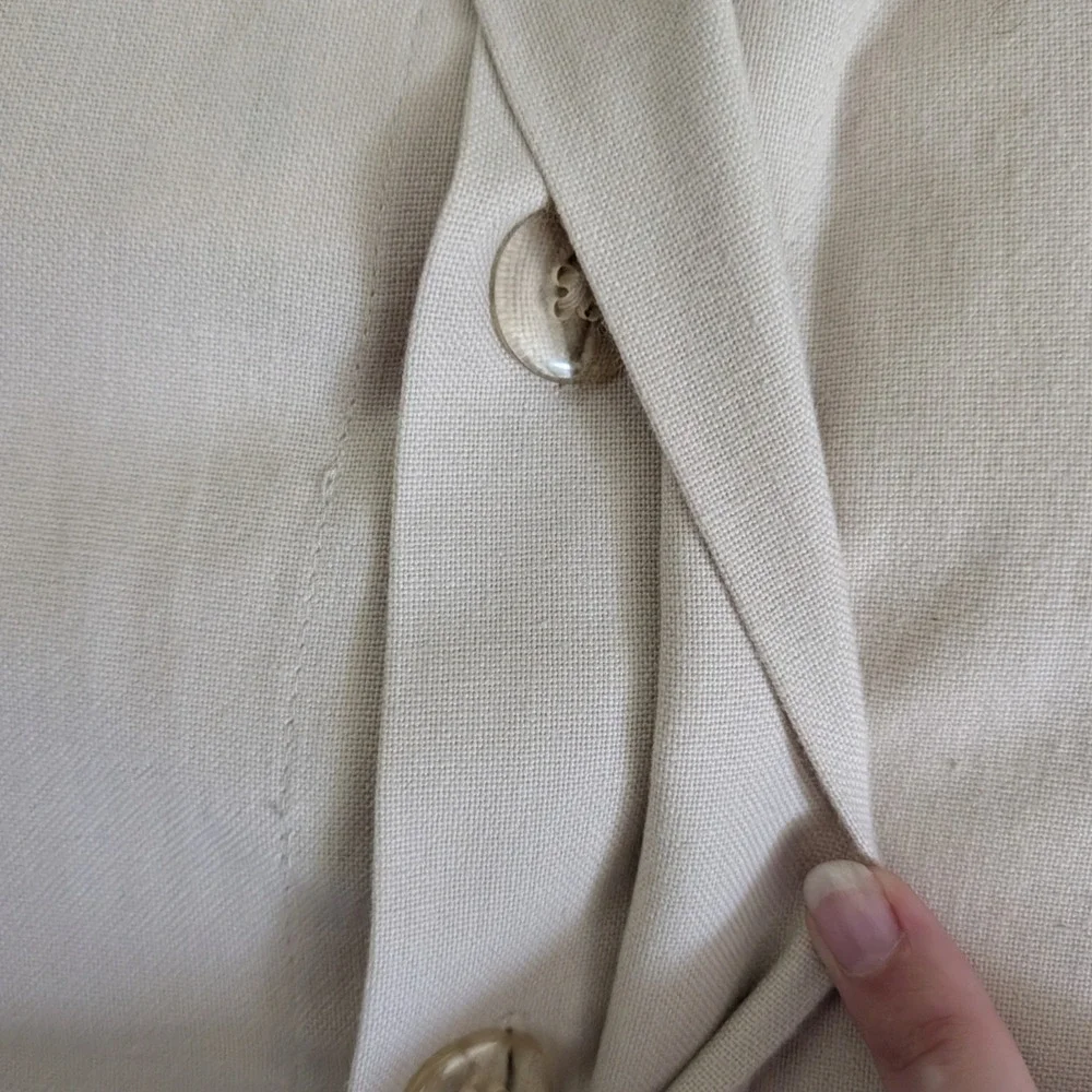 Pottery Barn Beige Floral Embroidered Lumbar Throw Pillow with Down Insert